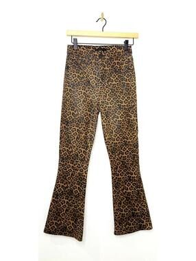 7Jeans Leopard Print Flare Jeans